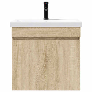 Μονάδα μπάνιου με βρύση Sonoma Δρυς 61 x 40 x 74,5 εκ. - Pakobazaar