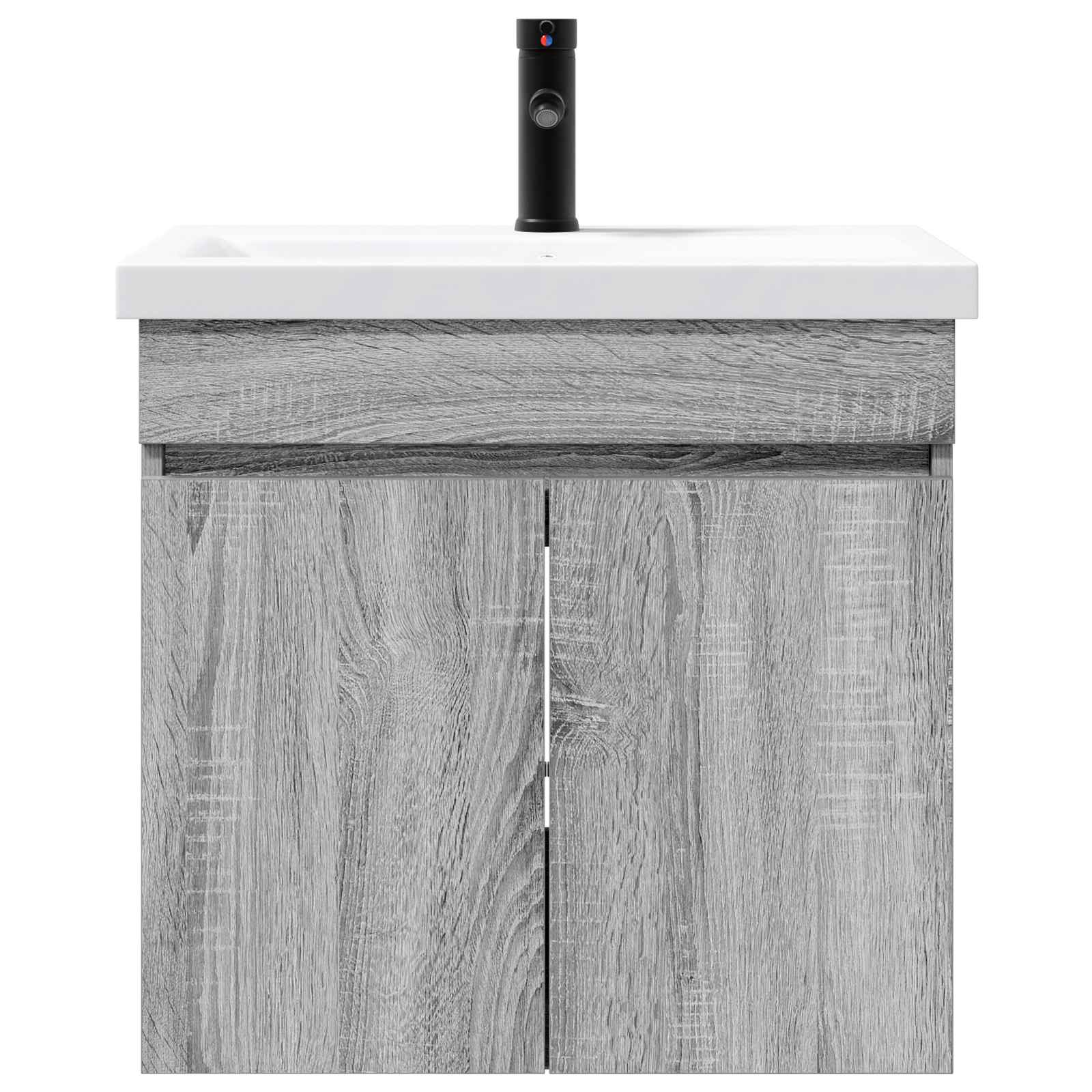 Μονάδα μπάνιου με βρύση Γκρι Sonoma 61 x 40 x 74,5 εκ. - Pakobazaar