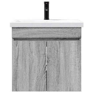 Μονάδα μπάνιου με βρύση Γκρι Sonoma 61 x 40 x 74,5 εκ. - Pakobazaar