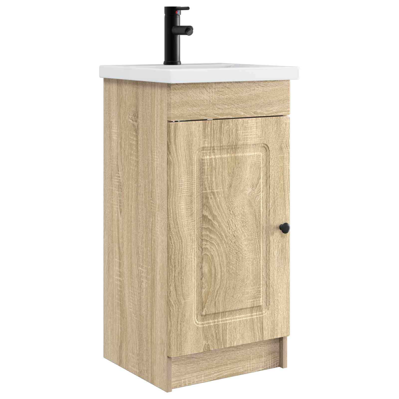 Καθρέφτης μπάνιου με νιπτήρα Sonoma Δρυς 42 x 40 x 84,5 εκ - Pakobazaar