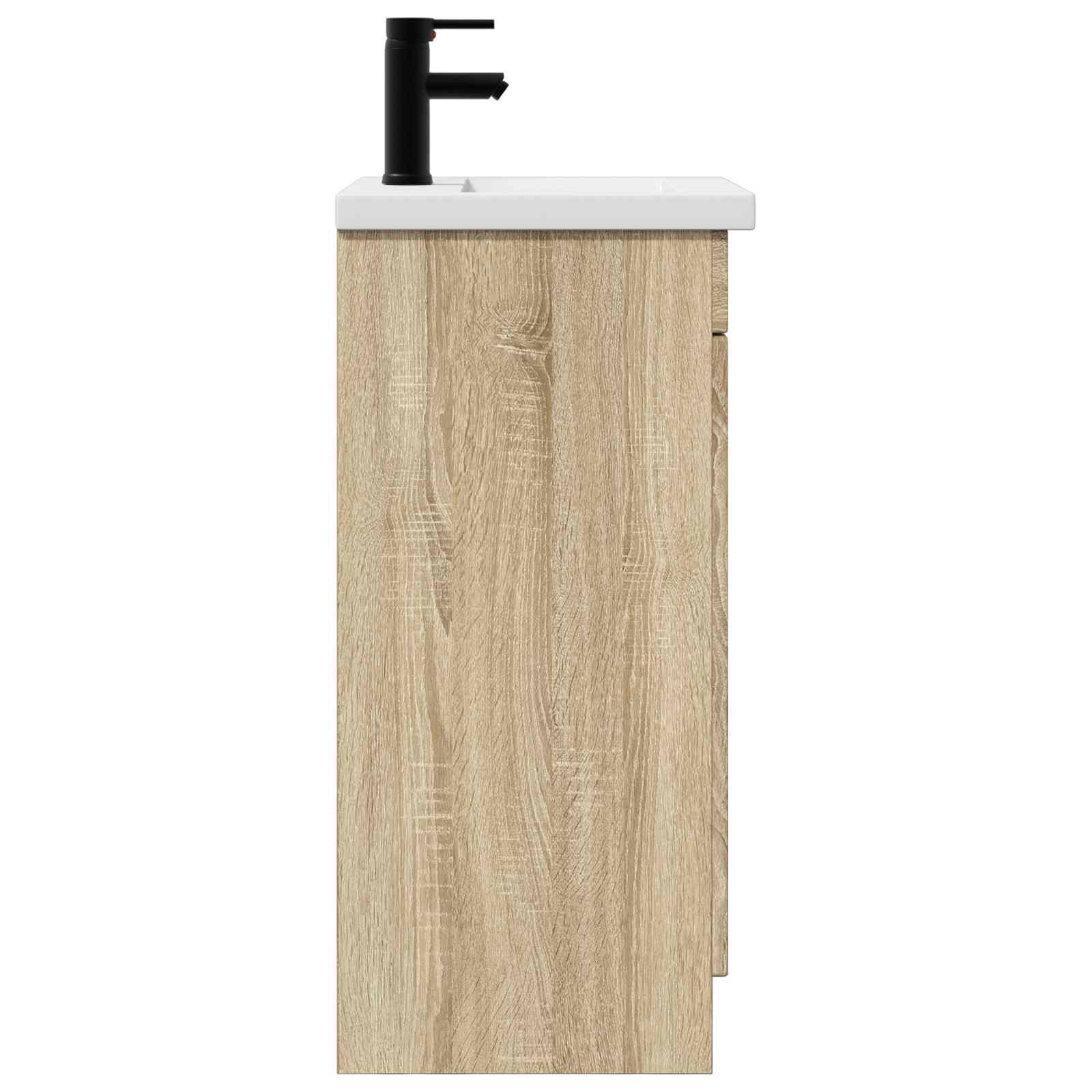 Καθρέφτης μπάνιου με νιπτήρα Sonoma Δρυς 42 x 40 x 84,5 εκ - Pakobazaar
