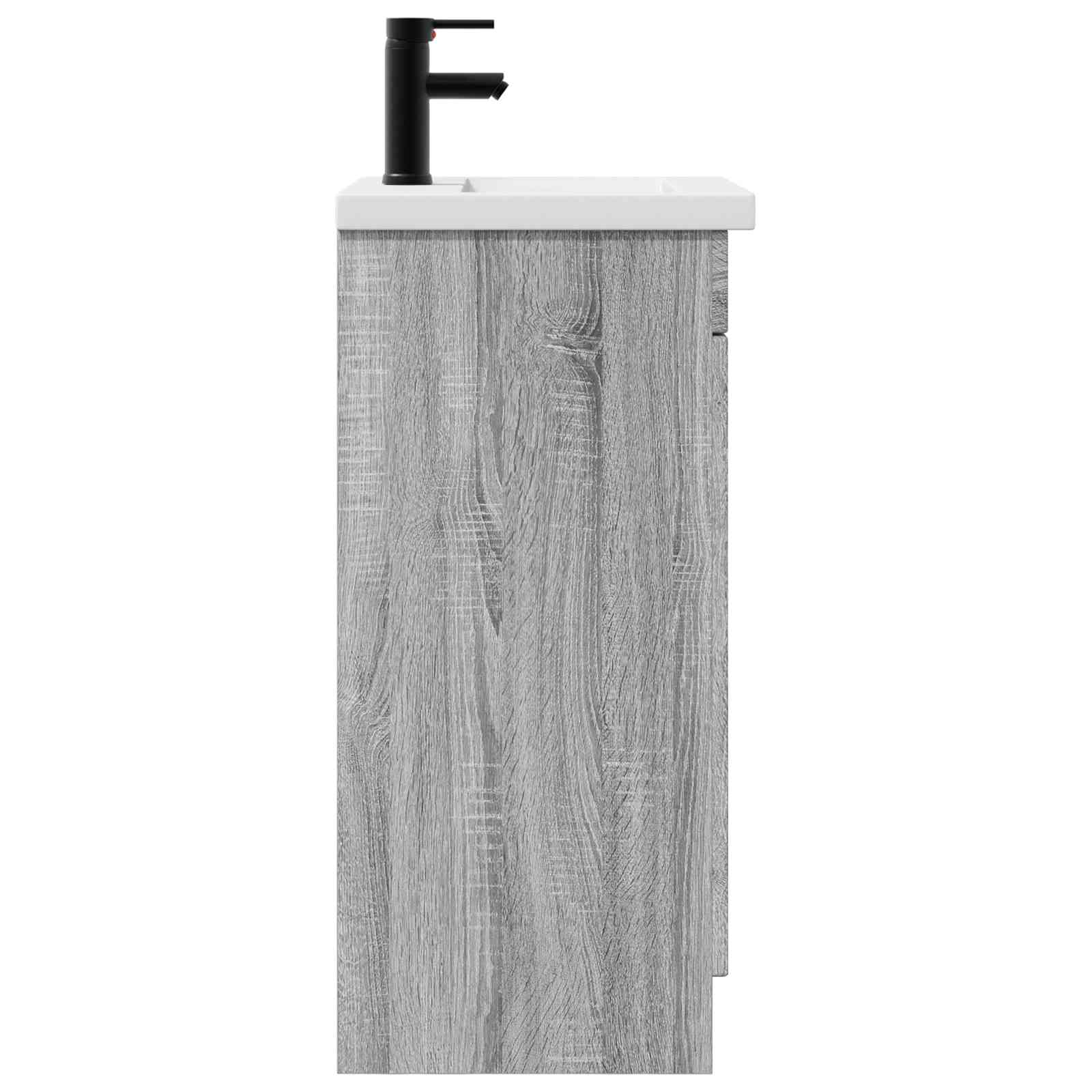 Καθρέφτης μπάνιου με νιπτήρα Γκρι Sonoma 42 x 40 x 84,5 εκ - Pakobazaar