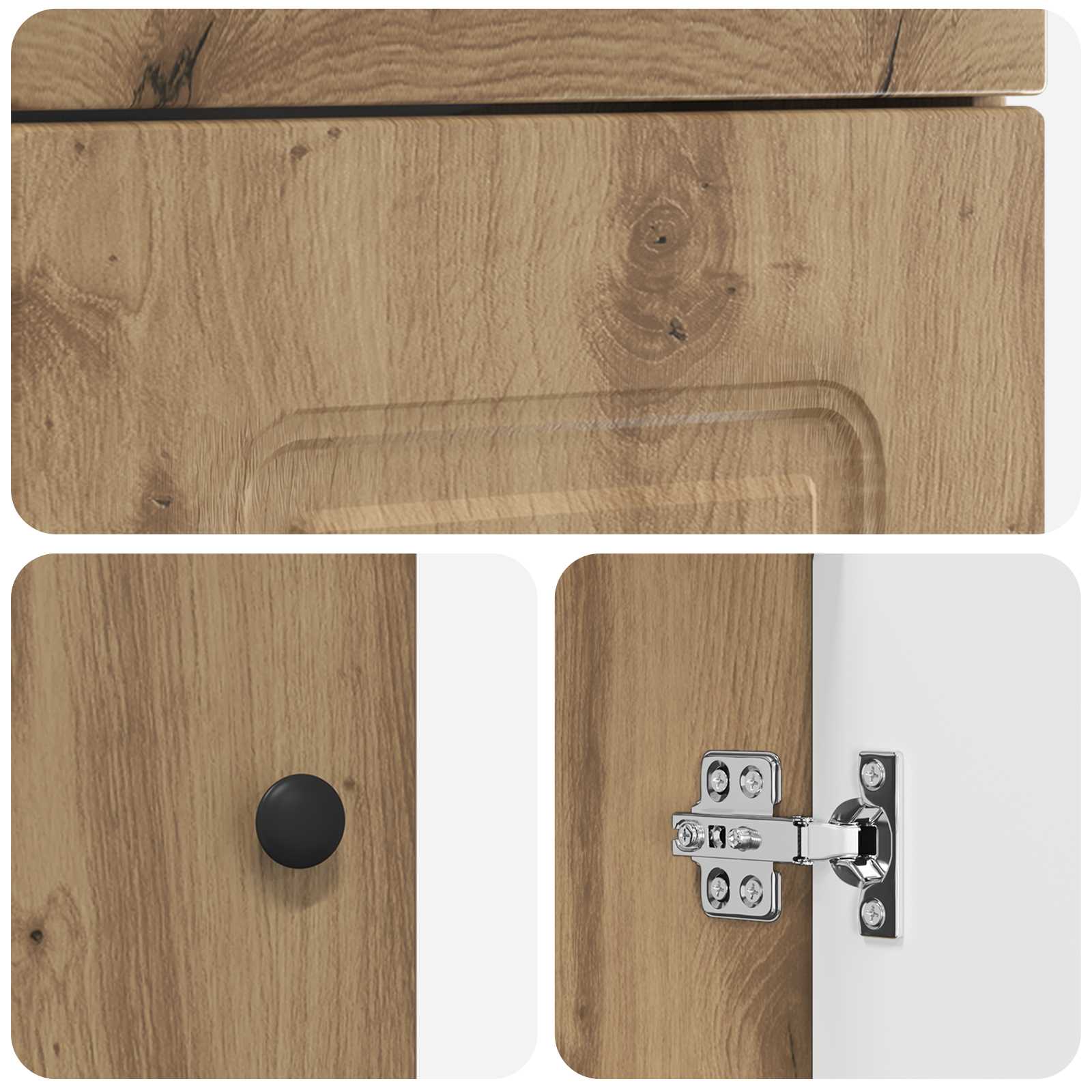 Καθρέφτης μπάνιου με νιπτήρα Artisan Δρυς 42 x 40 x 84,5 εκ - Pakobazaar