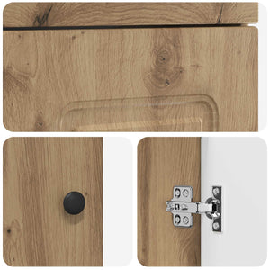 Καθρέφτης μπάνιου με νιπτήρα Artisan Δρυς 42 x 40 x 84,5 εκ - Pakobazaar