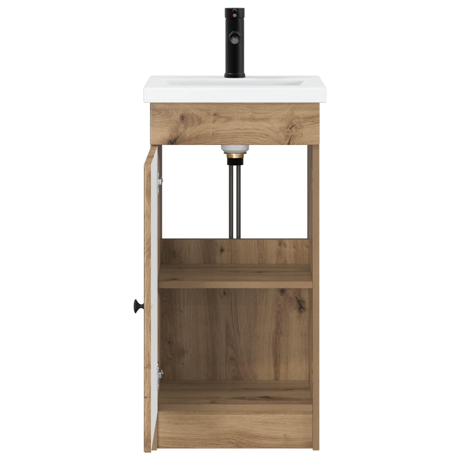 Καθρέφτης μπάνιου με νιπτήρα Artisan Δρυς 42 x 40 x 84,5 εκ - Pakobazaar