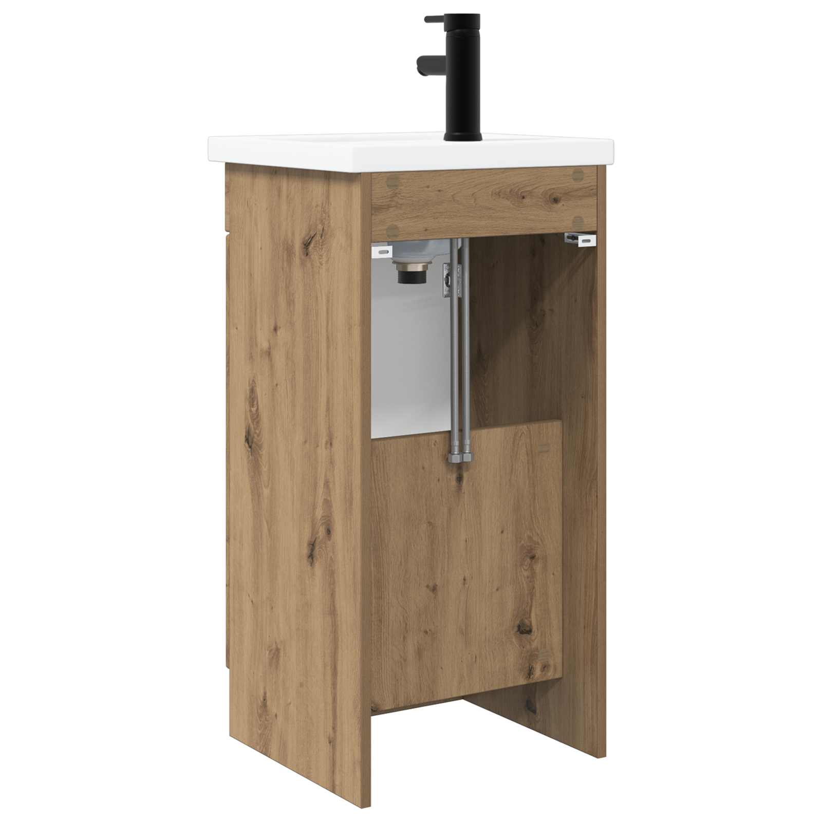 Καθρέφτης μπάνιου με νιπτήρα Artisan Δρυς 42 x 40 x 84,5 εκ - Pakobazaar