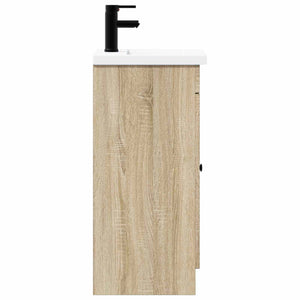 Καθρέφτης μπάνιου με νιπτήρα Sonoma Δρυς 42 x 40 x 84,5 εκ - Pakobazaar