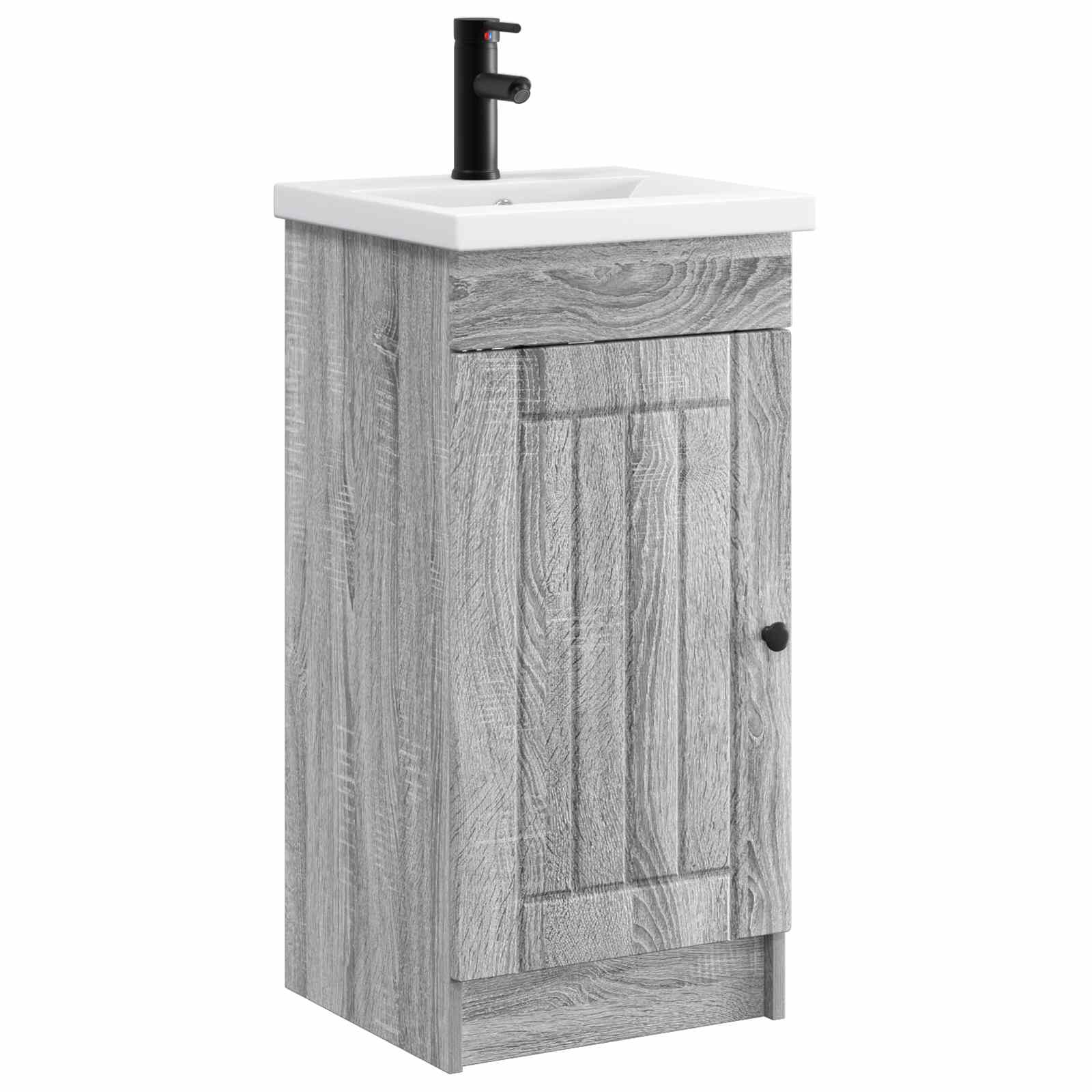 Καθρέφτης μπάνιου με νιπτήρα Γκρι Sonoma 42 x 40 x 84,5 εκ - Pakobazaar