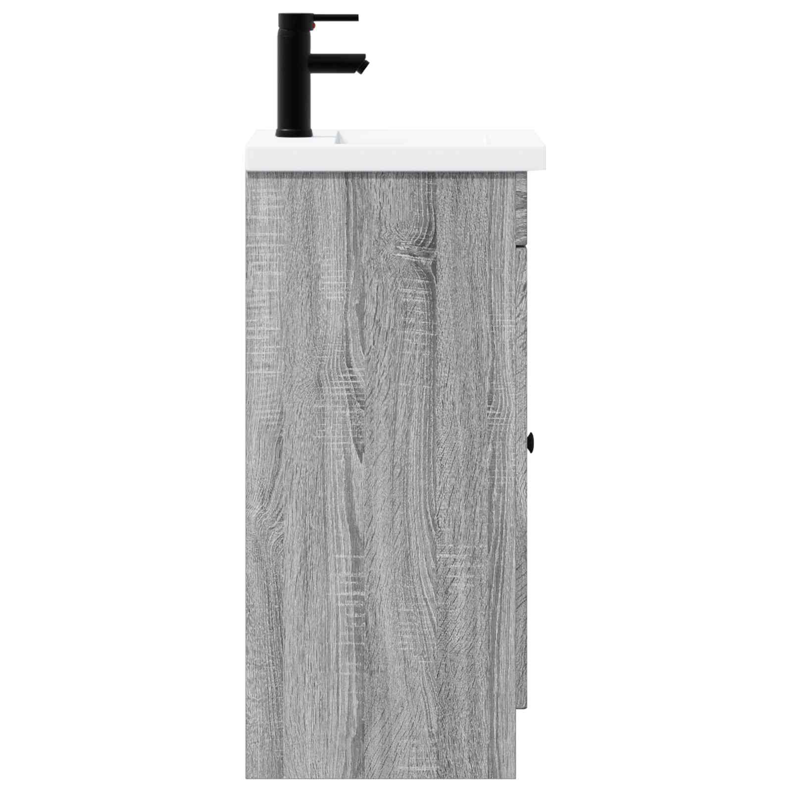 Καθρέφτης μπάνιου με νιπτήρα Γκρι Sonoma 42 x 40 x 84,5 εκ - Pakobazaar