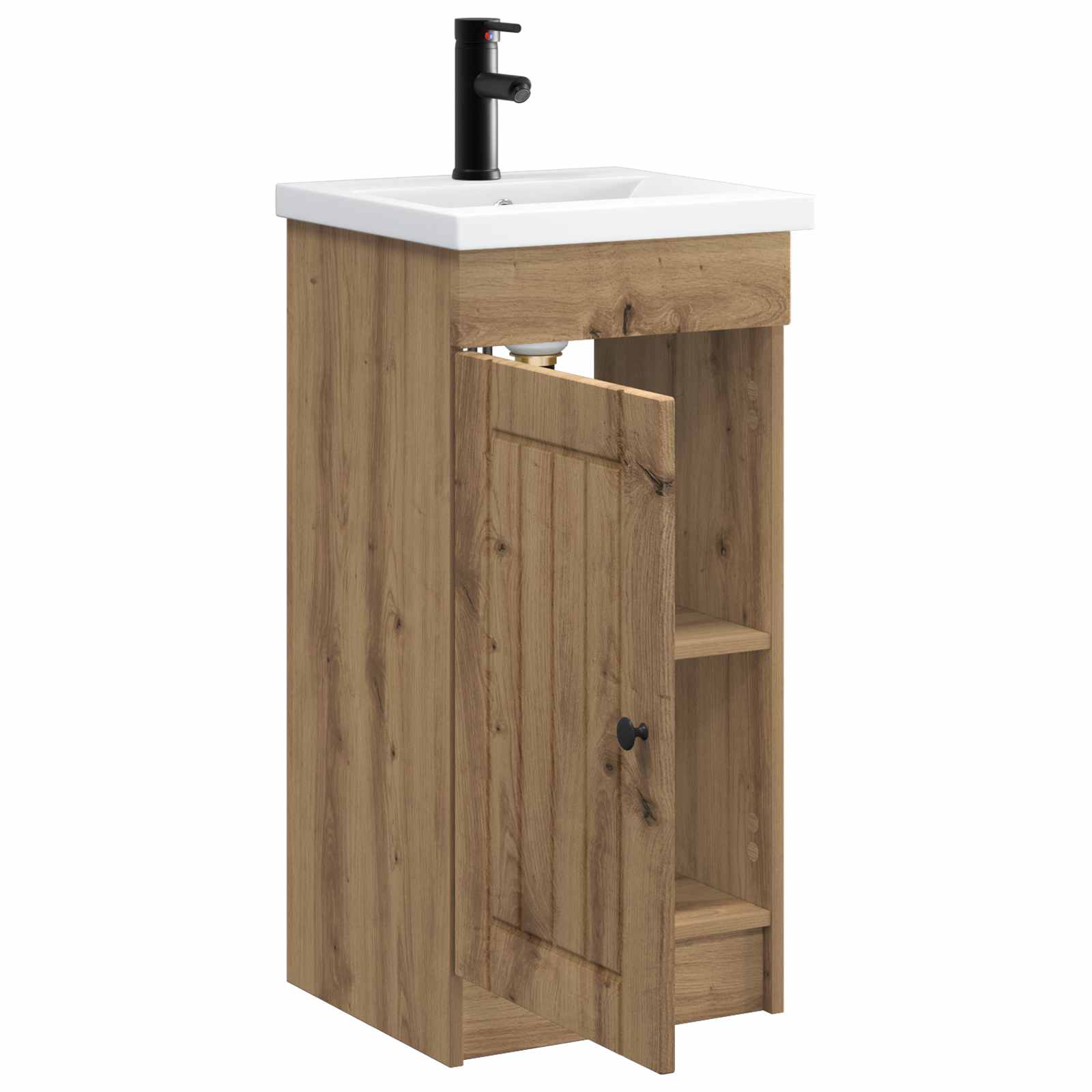 Καθρέφτης μπάνιου με νιπτήρα Artisan Δρυς 42 x 40 x 84,5 εκ - Pakobazaar