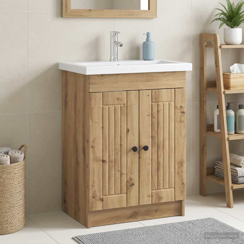 Ντουλάπι κάτω από τον νιπτήρα Artisan Δρυς 56 x 37,5 x 81 εκ - Pakobazaar