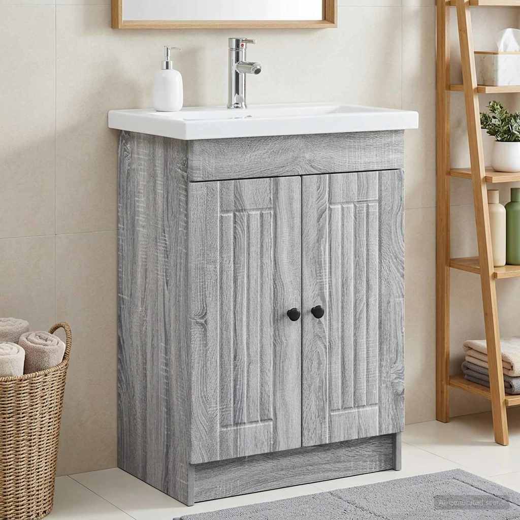 Ντουλάπι κάτω από τον νιπτήρα Γκρι Sonoma 78,5 x 37,5 x 81 εκ - Pakobazaar