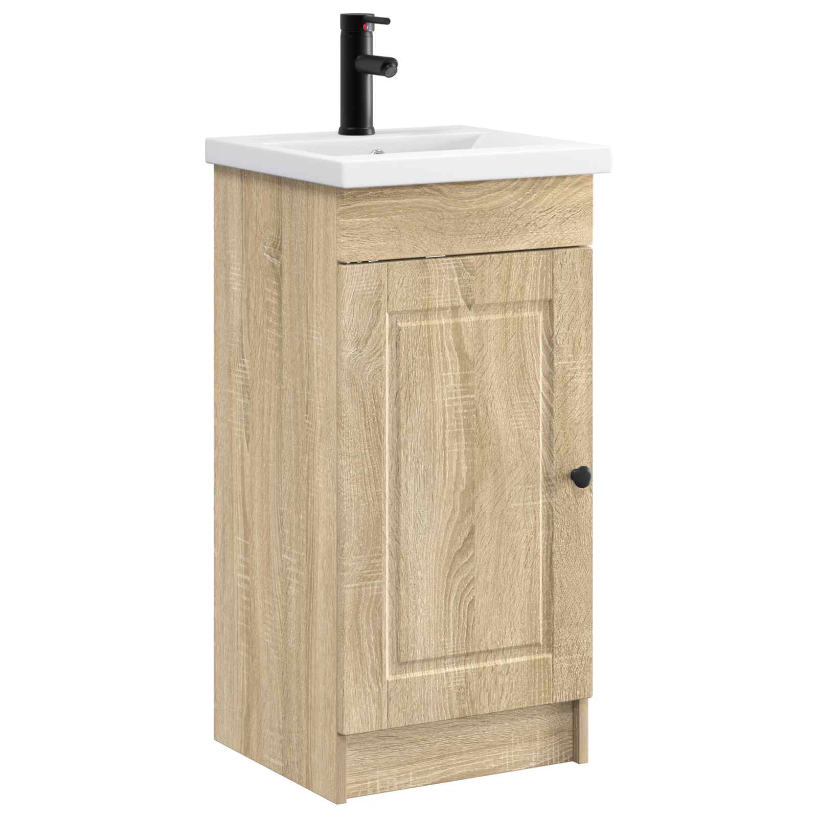 Καθρέφτης μπάνιου με νιπτήρα Sonoma Δρυς 42 x 40 x 84,5 εκ - Pakobazaar