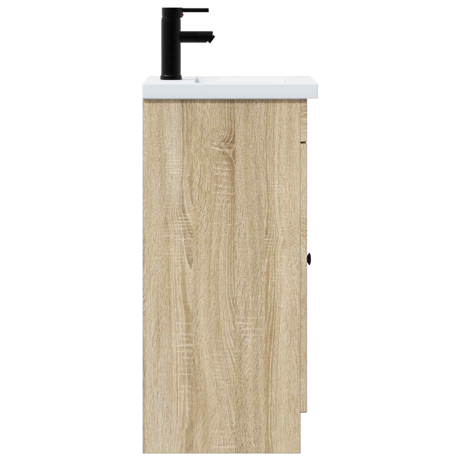 Καθρέφτης μπάνιου με νιπτήρα Sonoma Δρυς 42 x 40 x 84,5 εκ - Pakobazaar