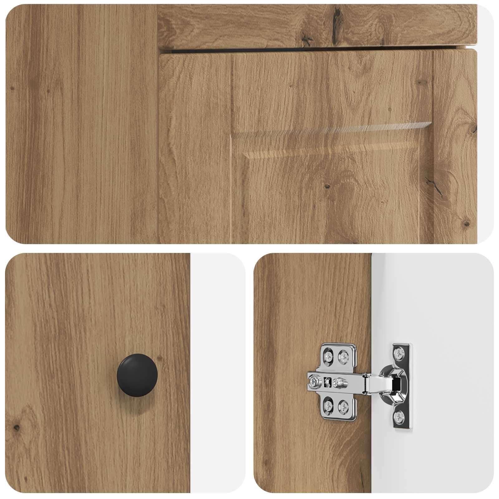 Καθρέφτης μπάνιου με νιπτήρα Artisan Δρυς 42 x 40 x 84,5 εκ - Pakobazaar