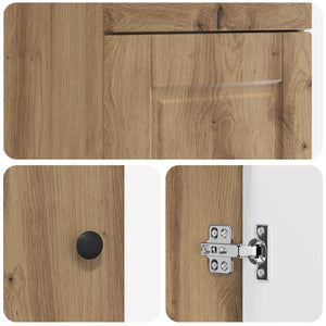Καθρέφτης μπάνιου με νιπτήρα Artisan Δρυς 42 x 40 x 84,5 εκ - Pakobazaar