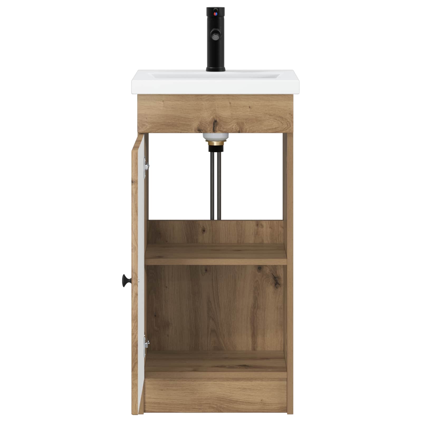 Καθρέφτης μπάνιου με νιπτήρα Artisan Δρυς 42 x 40 x 84,5 εκ - Pakobazaar