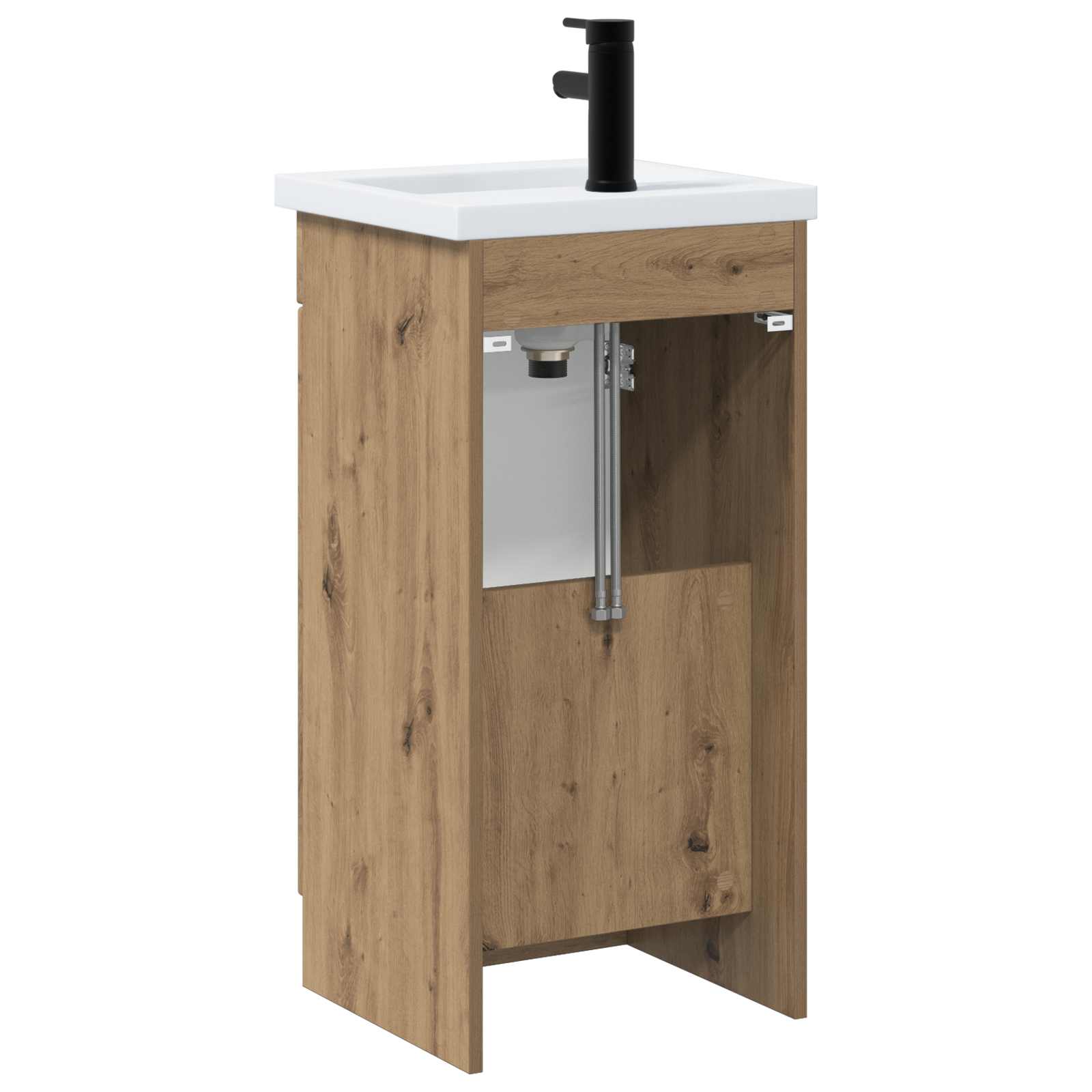 Καθρέφτης μπάνιου με νιπτήρα Artisan Δρυς 42 x 40 x 84,5 εκ - Pakobazaar