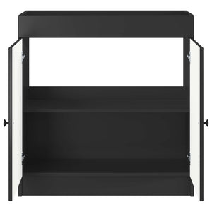 Ντουλάπι κάτω από τον νιπτήρα Μαύρο 56 x 37,5 x 81 εκ - Pakobazaar