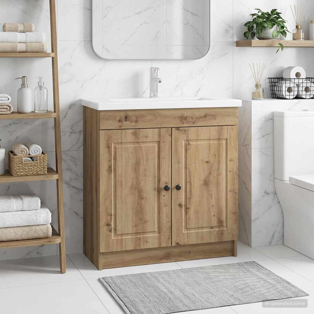 Ντουλάπι κάτω από τον νιπτήρα Artisan Δρυς 56 x 37,5 x 81 εκ - Pakobazaar