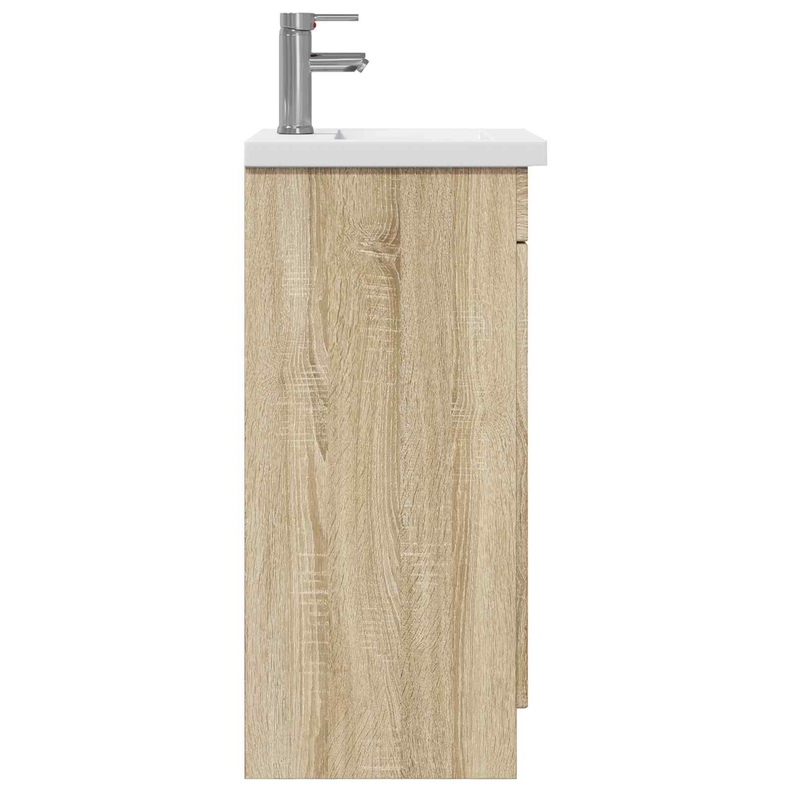 Καθρέφτης μπάνιου με νιπτήρα Sonoma Δρυς 42 x 40 x 84,5 εκ - Pakobazaar