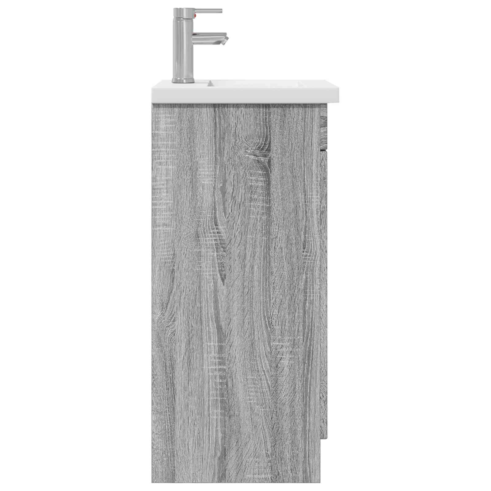 Καθρέφτης μπάνιου με νιπτήρα Γκρι Sonoma 42 x 40 x 84,5 εκ - Pakobazaar