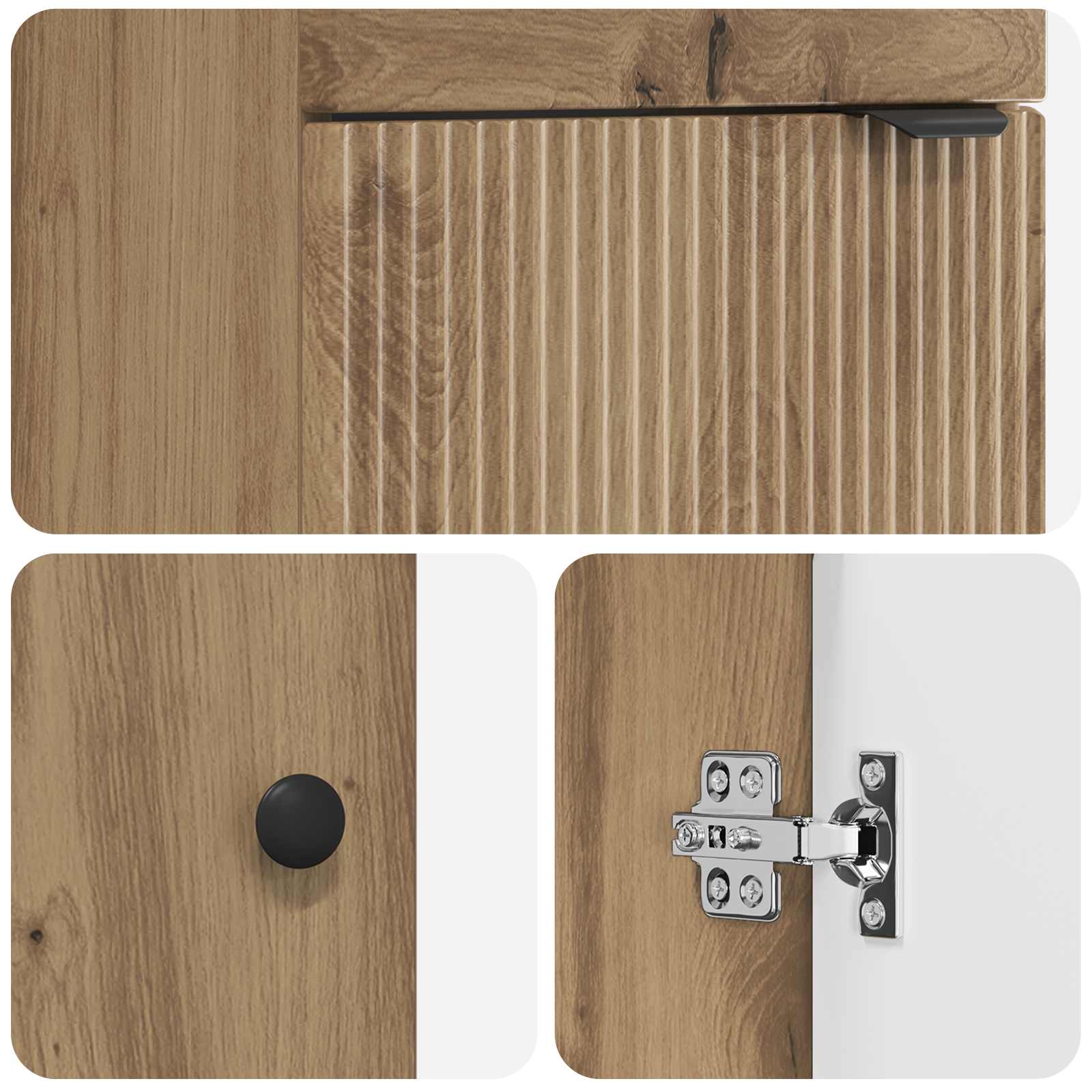 Καθρέφτης μπάνιου με νιπτήρα Artisan Δρυς 42 x 40 x 84,5 εκ - Pakobazaar