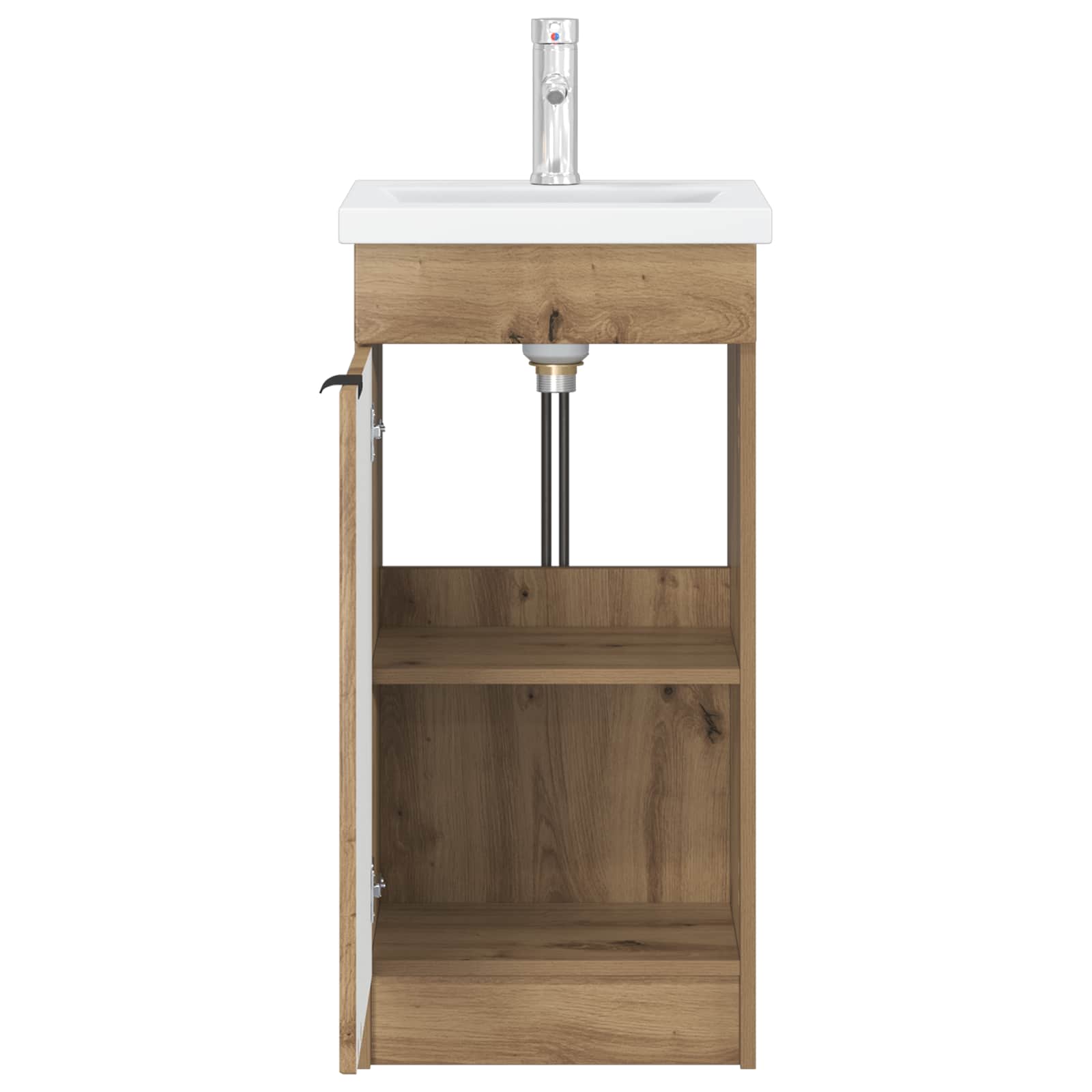 Καθρέφτης μπάνιου με νιπτήρα Artisan Δρυς 42 x 40 x 84,5 εκ - Pakobazaar