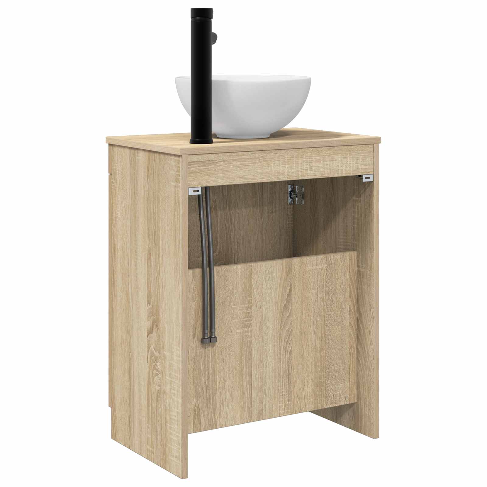 Καθρέφτης μπάνιου με νιπτήρα Sonoma Δρυς 54 x 35 x 83 εκ - Pakobazaar