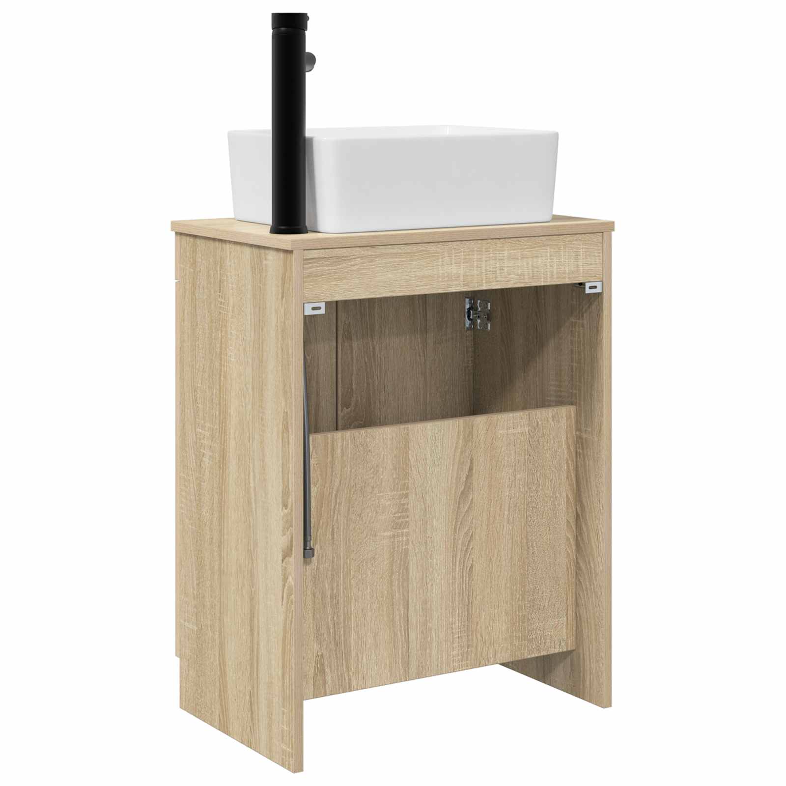 Καθρέφτης μπάνιου με νιπτήρα Sonoma Δρυς 54 x 35 x 83 εκ - Pakobazaar