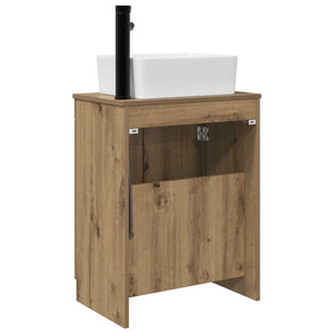 Καθρέφτης μπάνιου με νιπτήρα Artisan Δρυς 54 x 35 x 83 εκ - Pakobazaar
