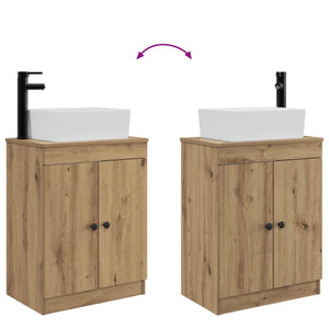 Καθρέφτης μπάνιου με νιπτήρα Artisan Δρυς 54 x 35 x 83 εκ - Pakobazaar