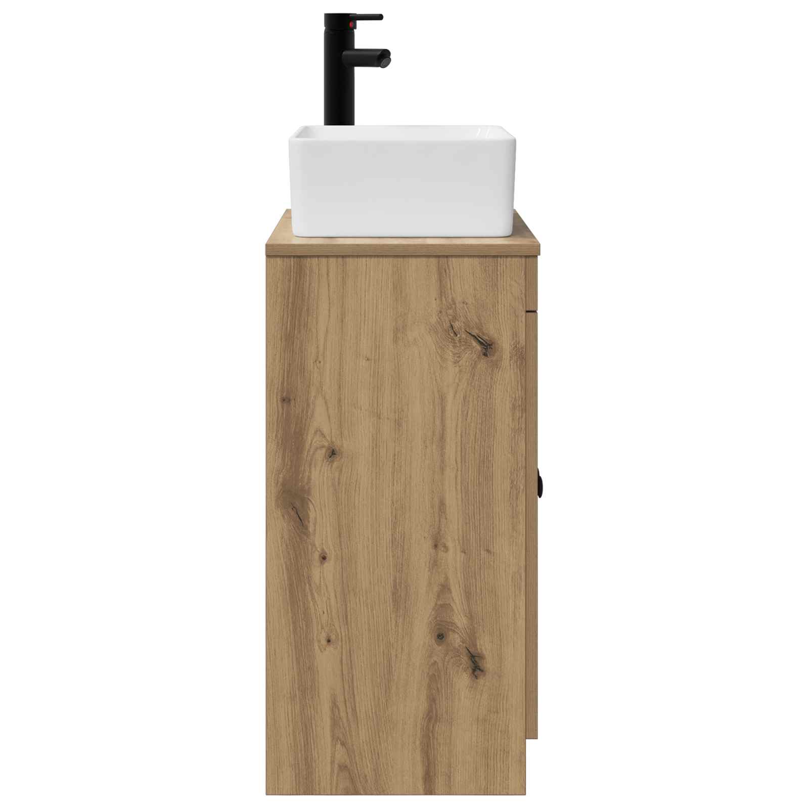 Καθρέφτης μπάνιου με νιπτήρα Artisan Δρυς 54 x 35 x 83 εκ - Pakobazaar