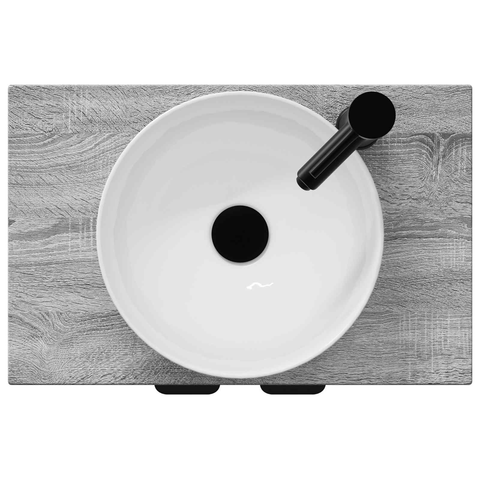 Καθρέφτης μπάνιου με νιπτήρα Γκρι Sonoma 54 x 35 x 83 εκ - Pakobazaar