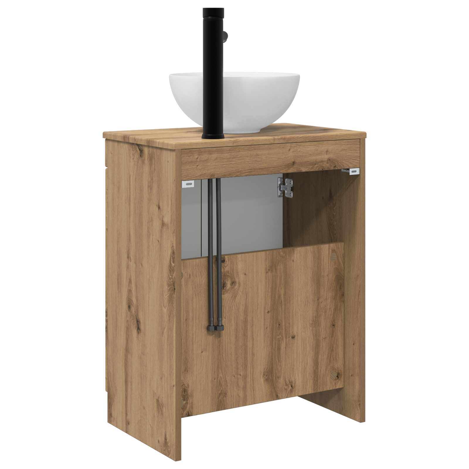 Καθρέφτης μπάνιου με νιπτήρα Artisan Δρυς 54 x 35 x 83 εκ - Pakobazaar