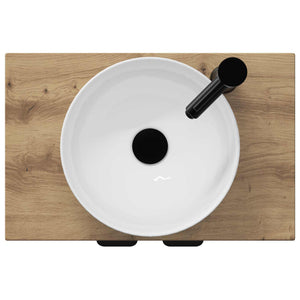 Καθρέφτης μπάνιου με νιπτήρα Artisan Δρυς 54 x 35 x 83 εκ - Pakobazaar