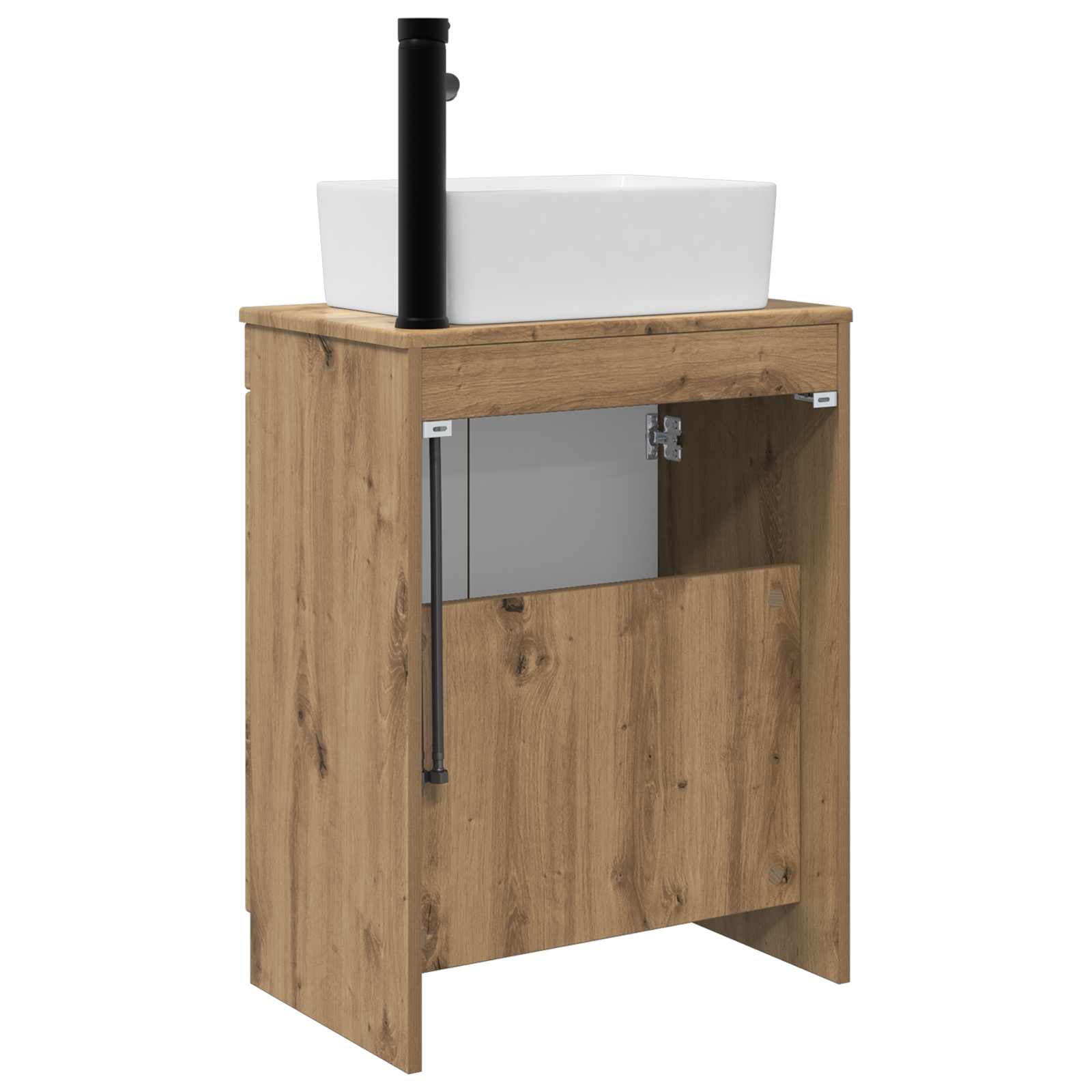 Καθρέφτης μπάνιου με νιπτήρα Artisan Δρυς 54 x 35 x 83 εκ - Pakobazaar
