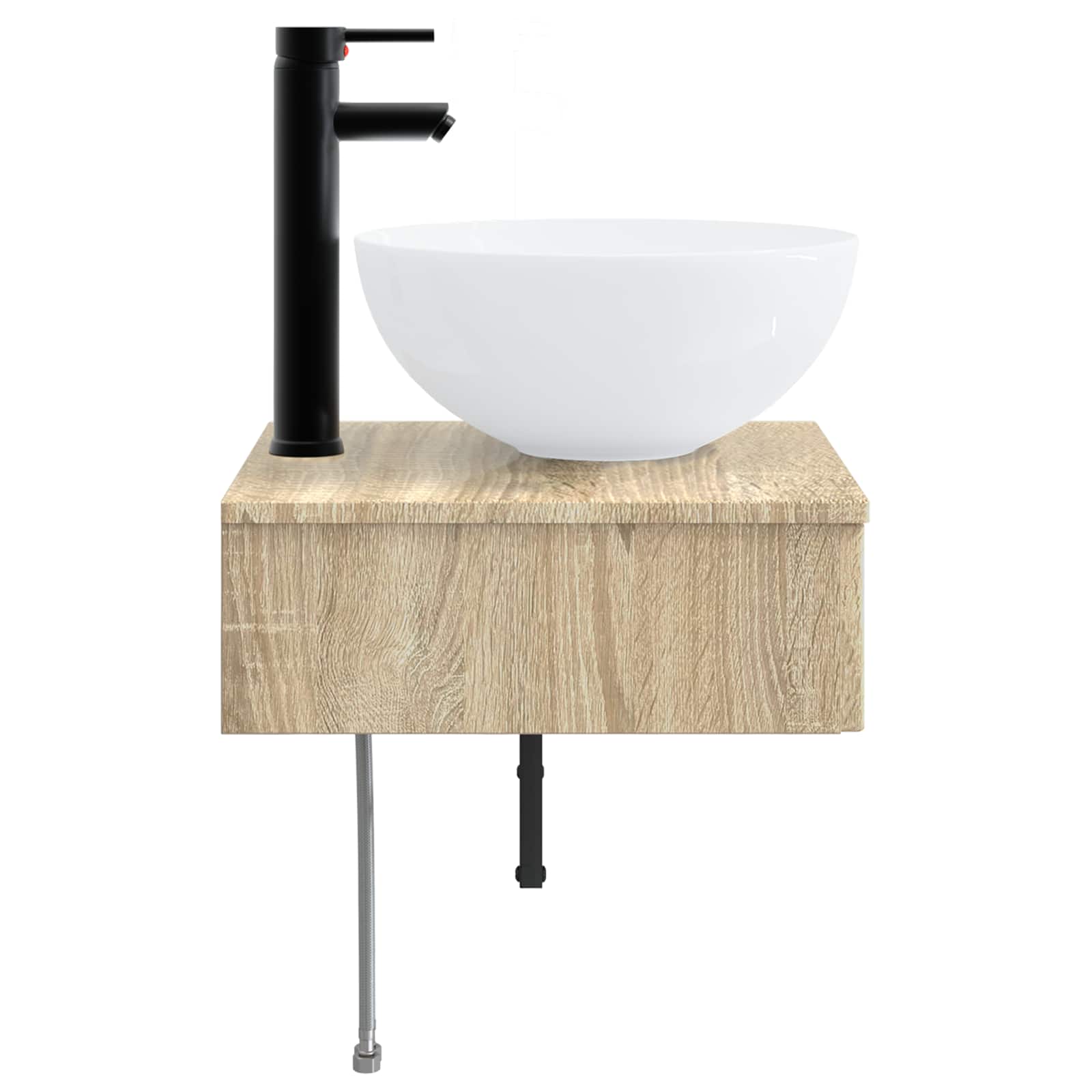 Νιπτήρας Τοίχου Sonoma Δρυς 40 x 41 x 40,5 εκ - Pakobazaar