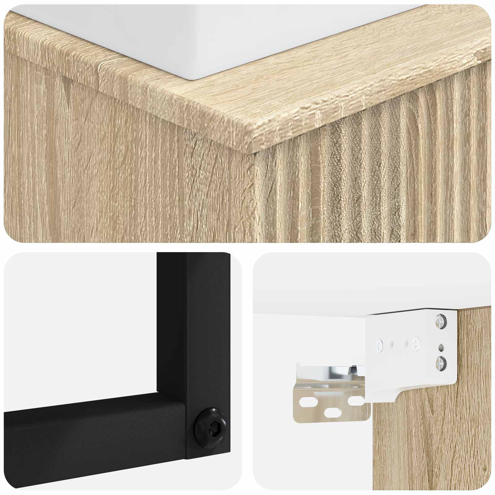 Νιπτήρας Τοίχου Sonoma Δρυς 40 x 41 x 39 εκ. Επεξεργασμένο Ξύλο - Pakobazaar