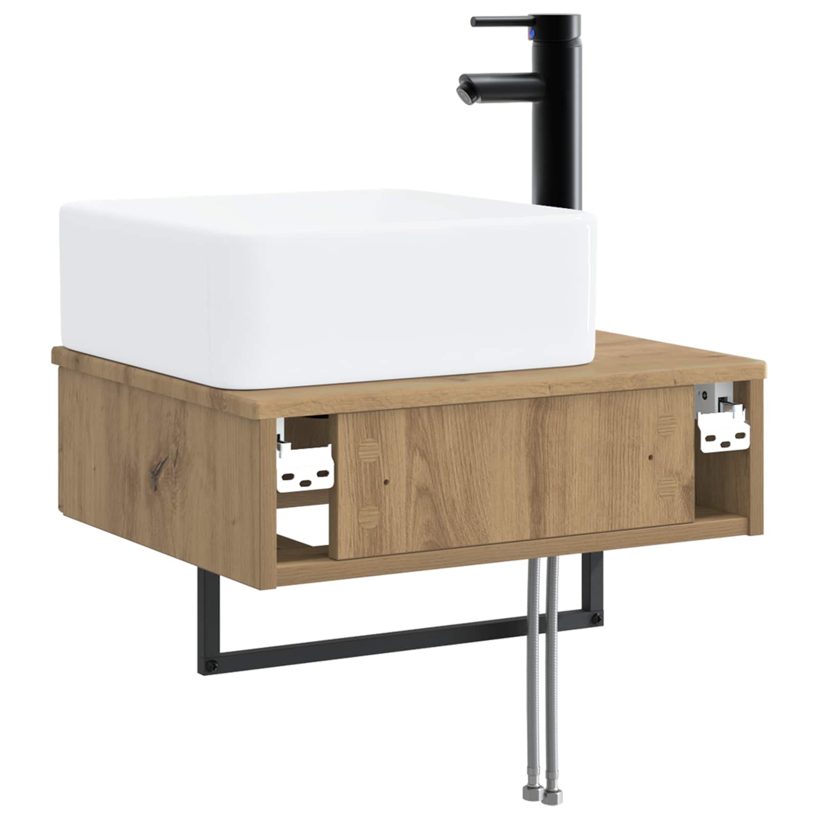 Νιπτήρας Τοίχου Artisan Δρυς 53 x 35 x 39 εκ Επεξεργασμένο Ξύλο - Pakobazaar
