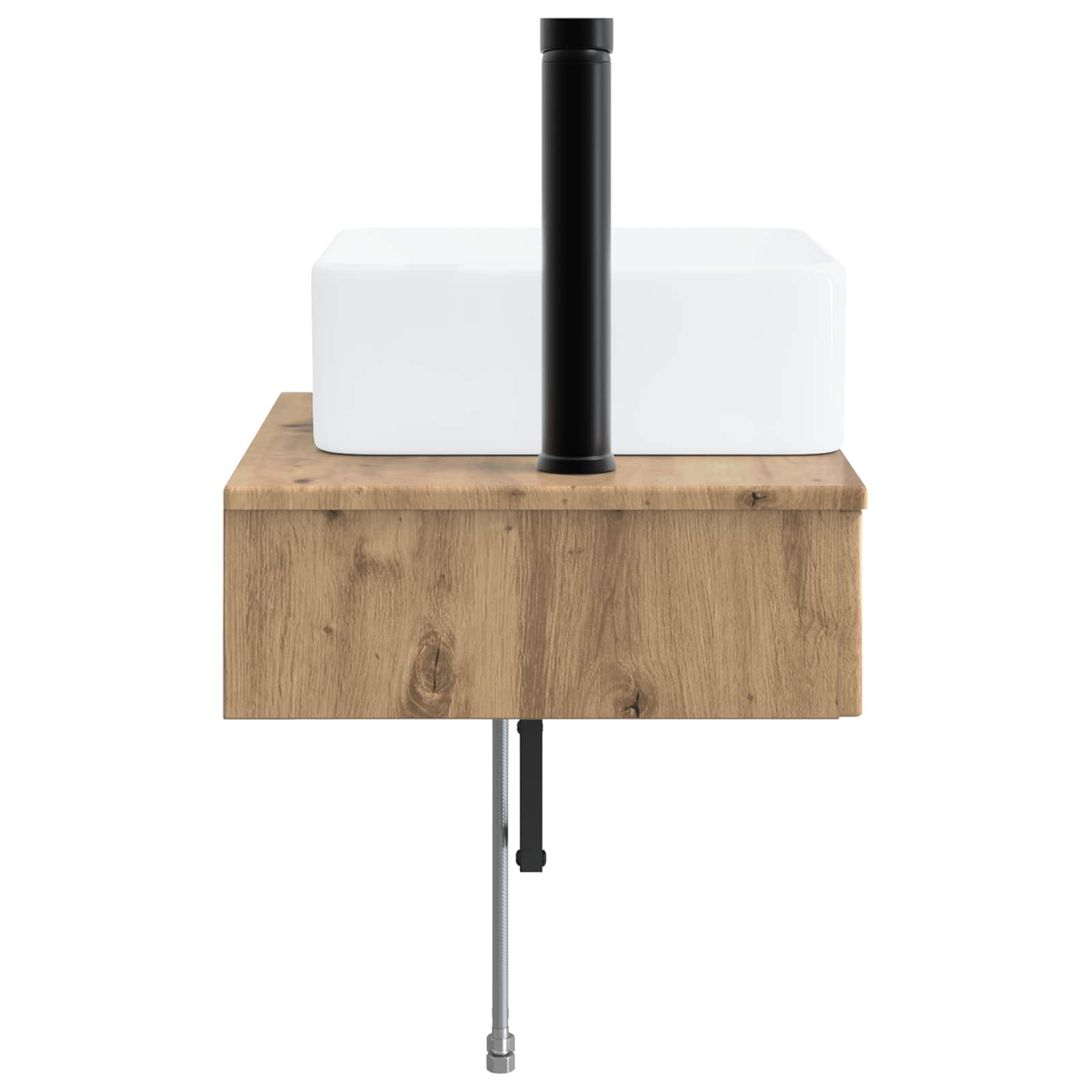 Νιπτήρας Τοίχου Artisan Δρυς 53 x 35 x 39 εκ Επεξεργασμένο Ξύλο - Pakobazaar