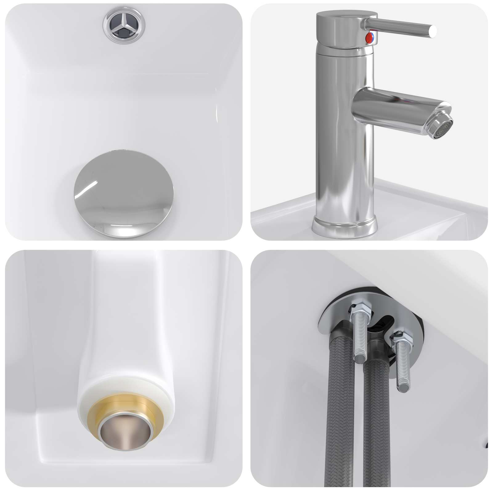 Λεκάνη μπάνιου Χρωμέ 40,5 x 22,5 x 11,5 εκ Μέταλλο - Pakobazaar