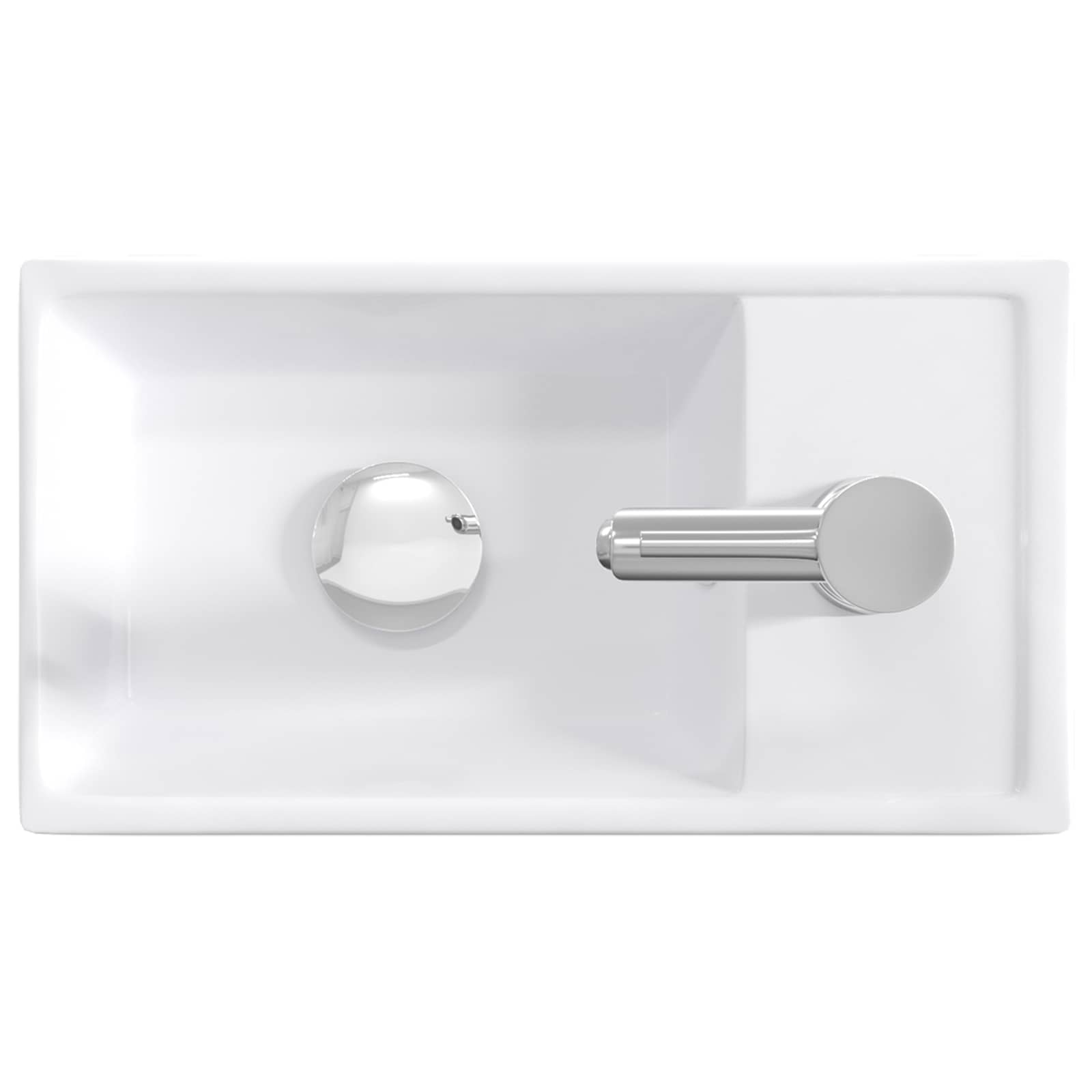 Λεκάνη μπάνιου Χρωμέ 40,5 x 22,5 x 11,5 εκ Μέταλλο - Pakobazaar