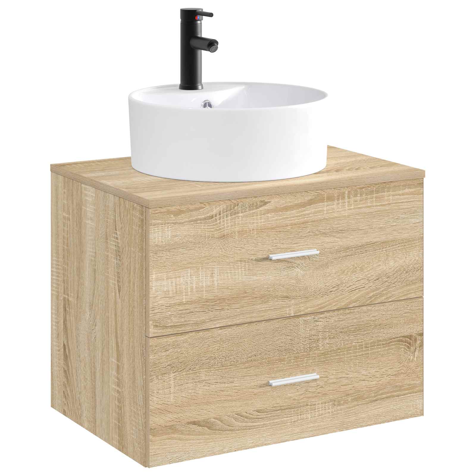 Λεκάνη μπάνιου Ματ Μαύρο 40,5 x 40,5 x 15 cm Μέταλλο - Pakobazaar