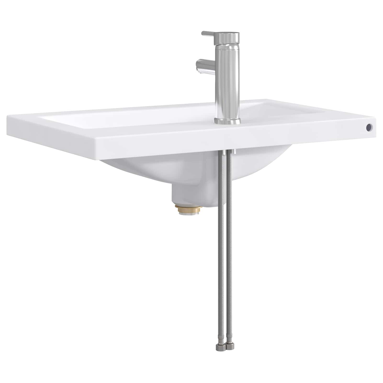 Λεκάνη μπάνιου Χρωμέ 61 x 40 x 16,5 εκ. Μέταλλο - Pakobazaar