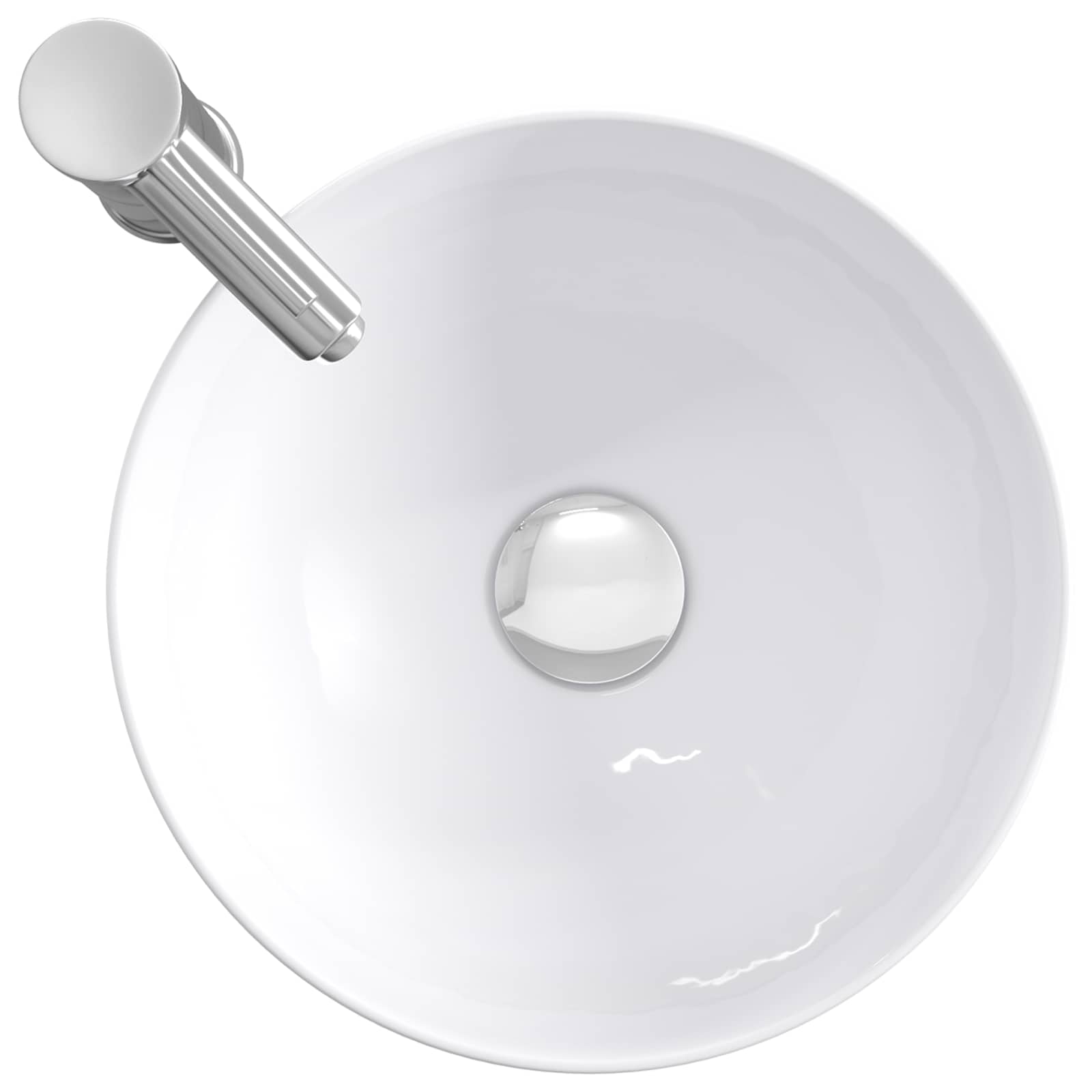 Λεκάνη μπάνιου Χρωμέ 32 x 32 x 13 εκ. Μέταλλο - Pakobazaar