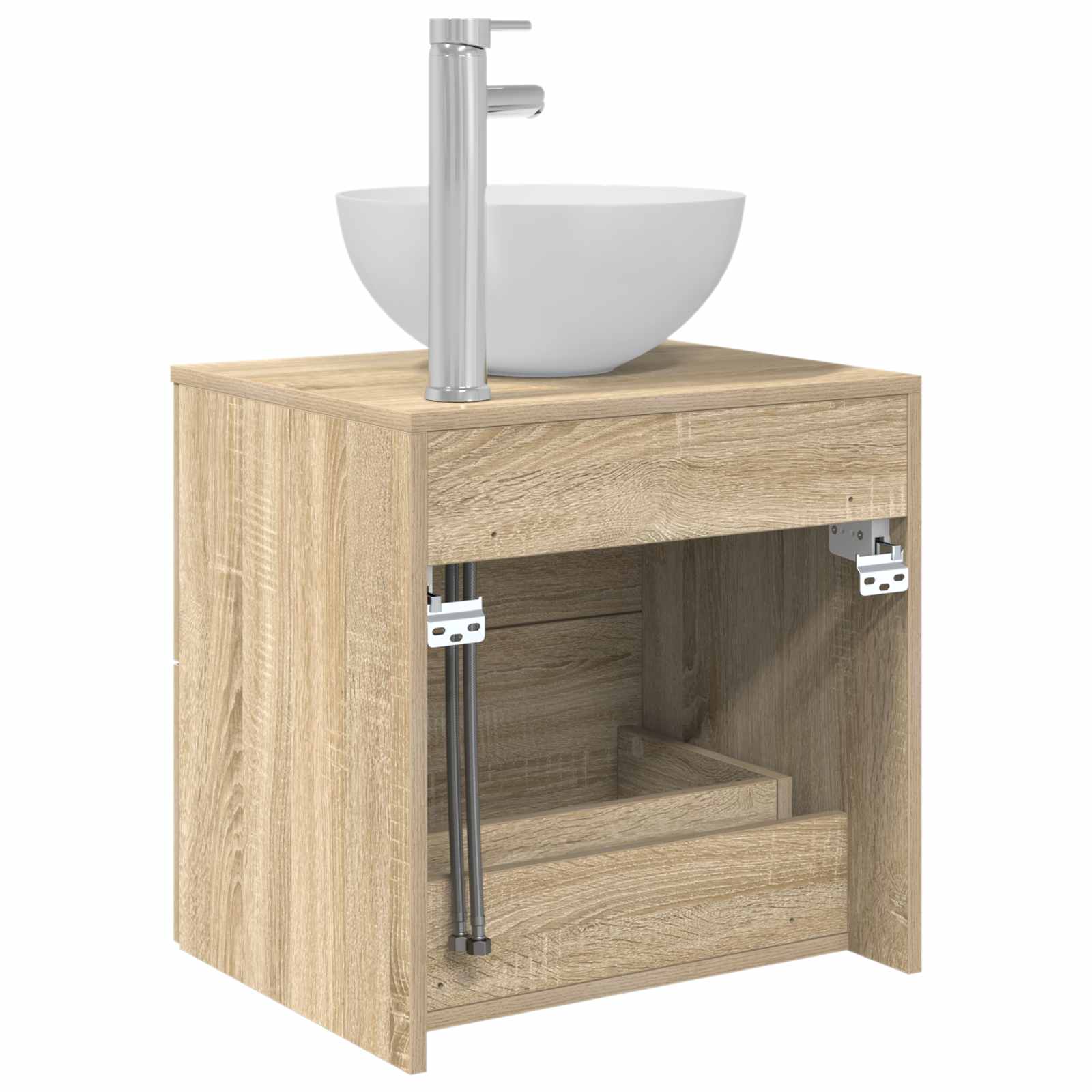 Τοίχου Νιπτήρας Βανίτα Sonoma Δρυς 49,5 x 35 x 63 εκ - Pakobazaar