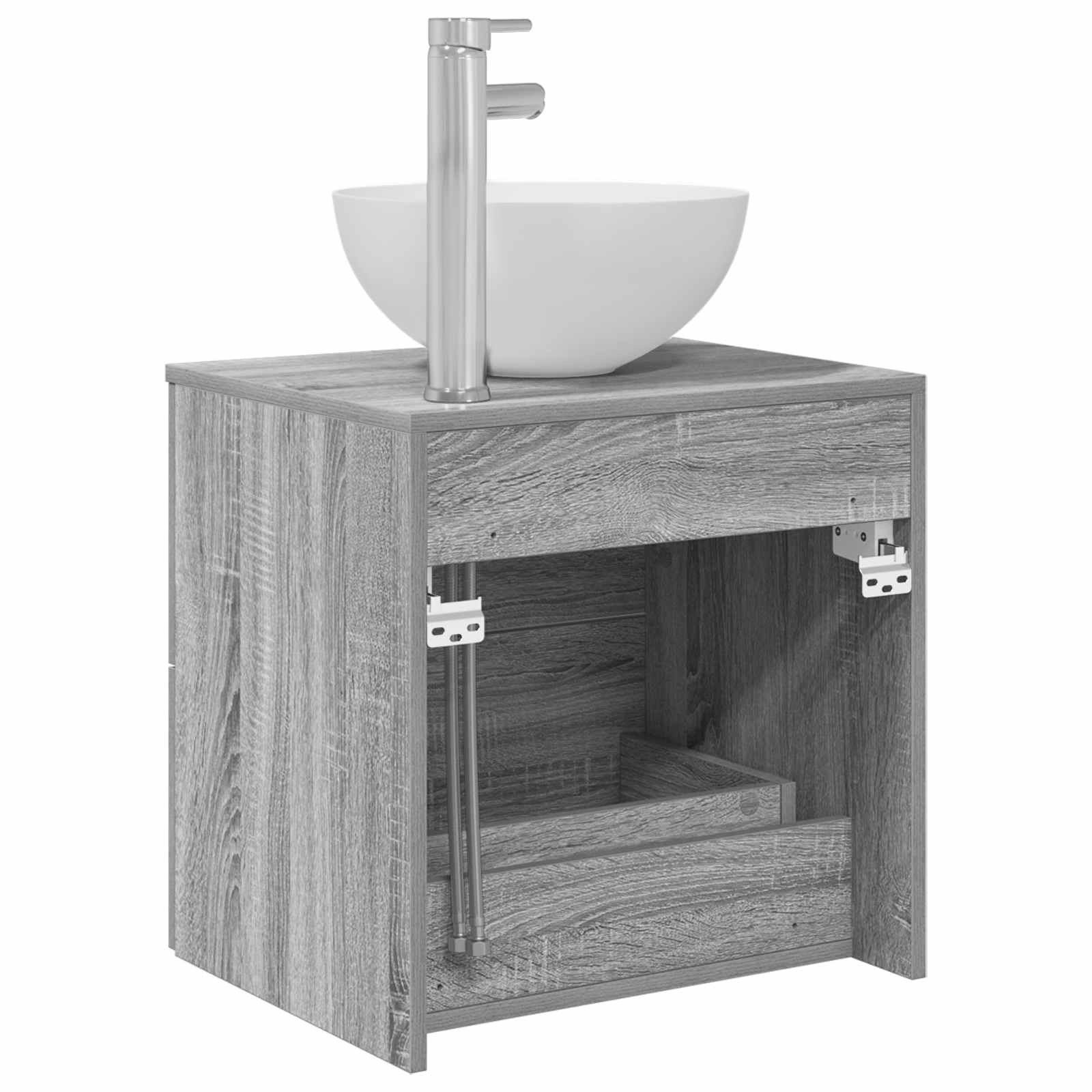 Επιτοίχια Λεκάνη Έπιπλο Γκρι Sonoma 49,5 x 41 x 64,5 εκ - Pakobazaar