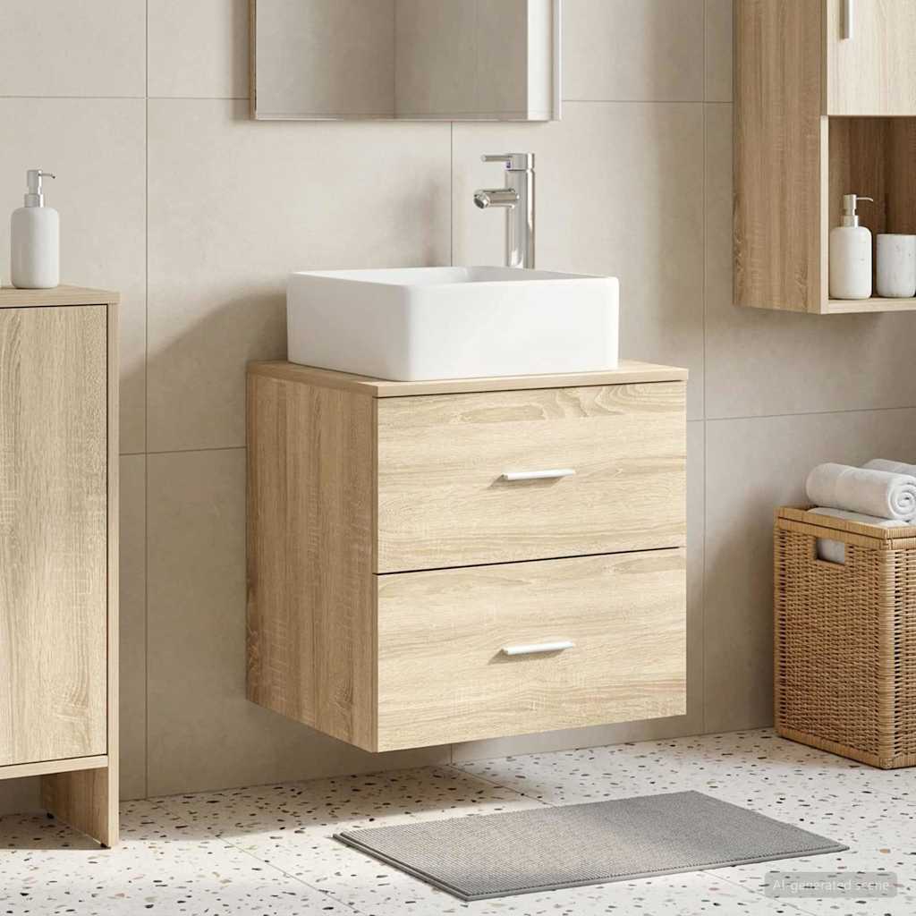 Επιτοίχια Λεκάνη Έπιπλο Sonoma Δρυς 49,5 x 41 x 63 εκ - Pakobazaar