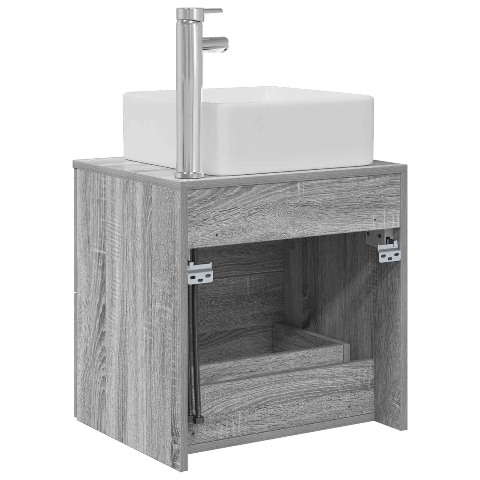 Επιτοίχια Λεκάνη Έπιπλο Γκρι Sonoma 49,5 x 41 x 63 εκ - Pakobazaar